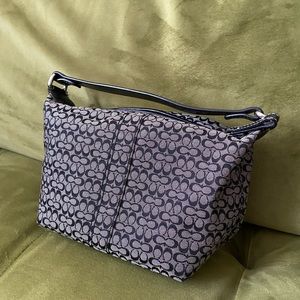 Coach canvas logo purse